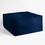 Sorra Home Sunbrella Outdoor Corded Solid Bean Pouf