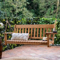 Cambridge Casual Alston Traditional Mahogany Wood Porch Swing