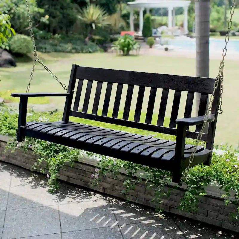Cambridge Casual Alston Traditional Mahogany Wood Porch Swing