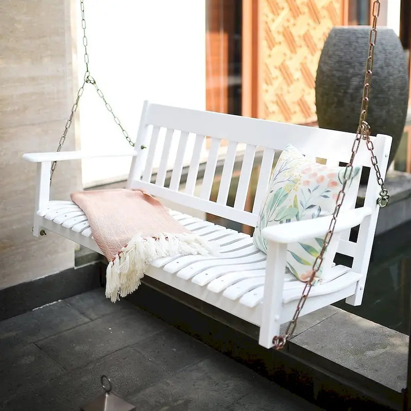 Cambridge Casual Alston Traditional Mahogany Wood Porch Swing