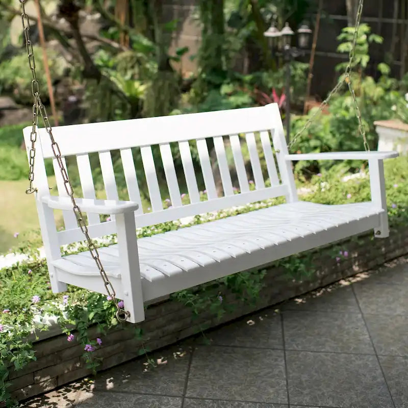 Cambridge Casual Alston Traditional Mahogany Wood Porch Swing