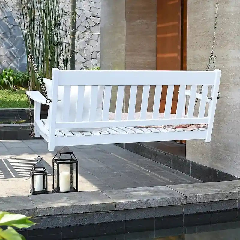 Cambridge Casual Alston Traditional Mahogany Wood Porch Swing
