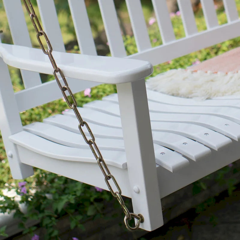 Cambridge Casual Alston Traditional Mahogany Wood Porch Swing