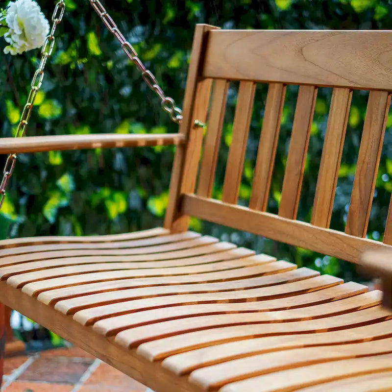 Cambridge Casual Alston Traditional Mahogany Wood Porch Swing