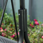 3-Seat Outdoor Patio Swing Chair with Adjustble Canopy