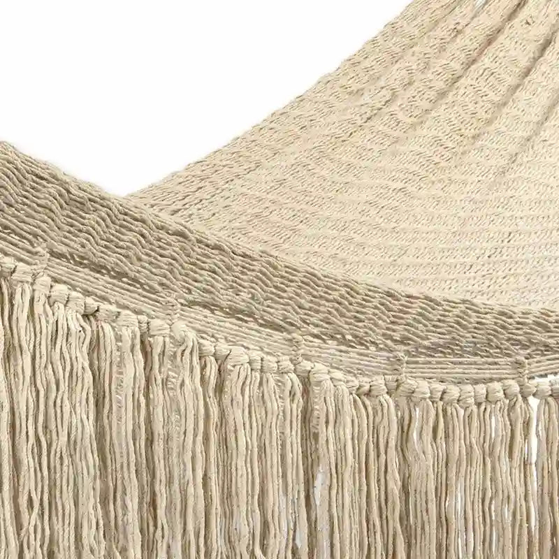 Novica Handmade Ivory Cascade Cotton Rope Hammock (Double)