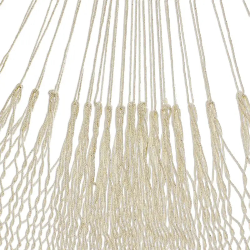 Novica Handmade Ivory Cascade Cotton Rope Hammock (Double)