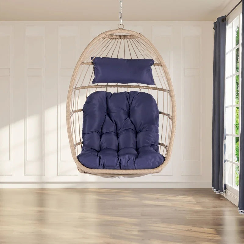 Outdoor Garden Rattan Swing Hanging Chair