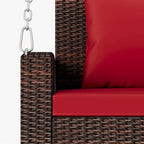 50 W Outdoor Patio 2-Person Wicker Porch Swing