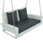50 W Outdoor Patio 2-Person Wicker Porch Swing