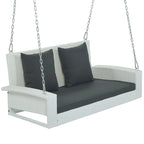 50 W Outdoor Patio 2-Person Wicker Porch Swing