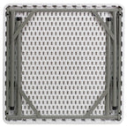 2.85-Foot Square Plastic Folding Table - Event Folding Table - 34.25D x 34.25W x 29.5H