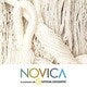 NOVICA Handmade Nylon Knotted Rope Double Hammock (Mexico)