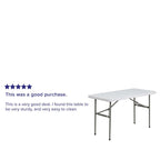 4-Foot Plastic Folding Table - Banquet / Event Folding Table