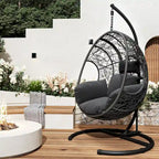 Outdoor Indoor PE wicker Swing Egg Chair