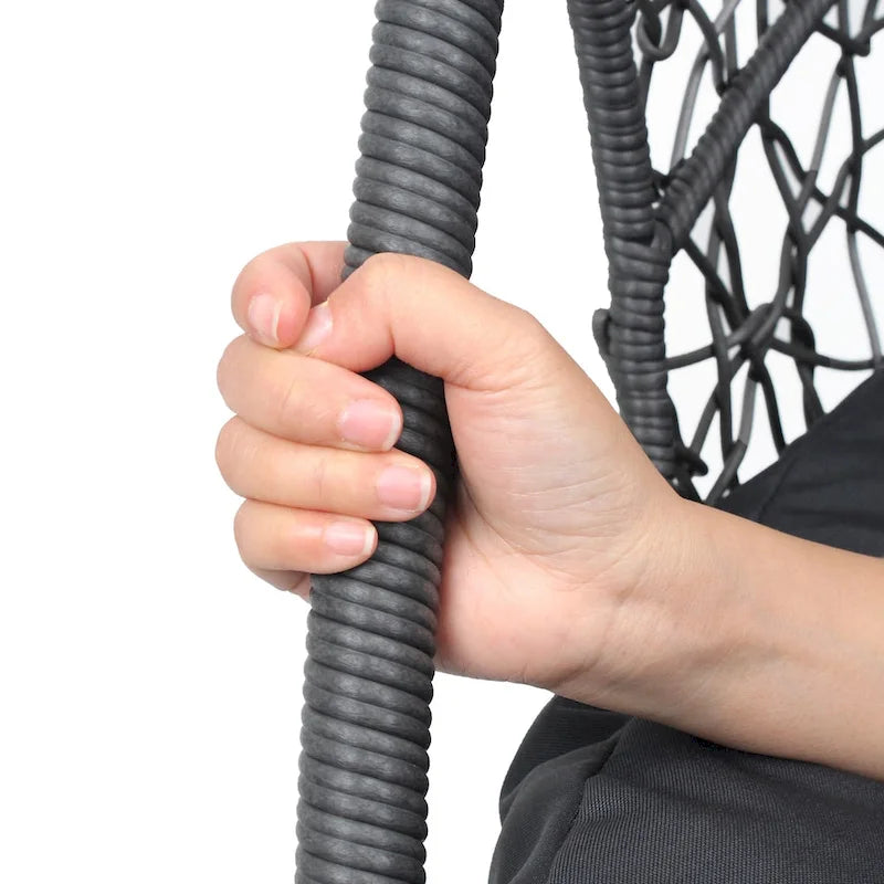 Outdoor Indoor PE wicker Swing Egg Chair