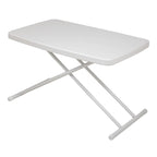 30x20inch Folding Table Lifting Picnic Camping Dining Rectangle White