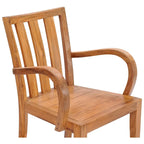 Chic Teak Boston Teak Wood Indoor/ Outdoor Patio Dining Arm Chair