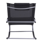 Outdoor Gravity Fabric Rocking Chair with Detachable Pillow