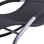 Outdoor Gravity Fabric Rocking Chair with Detachable Pillow