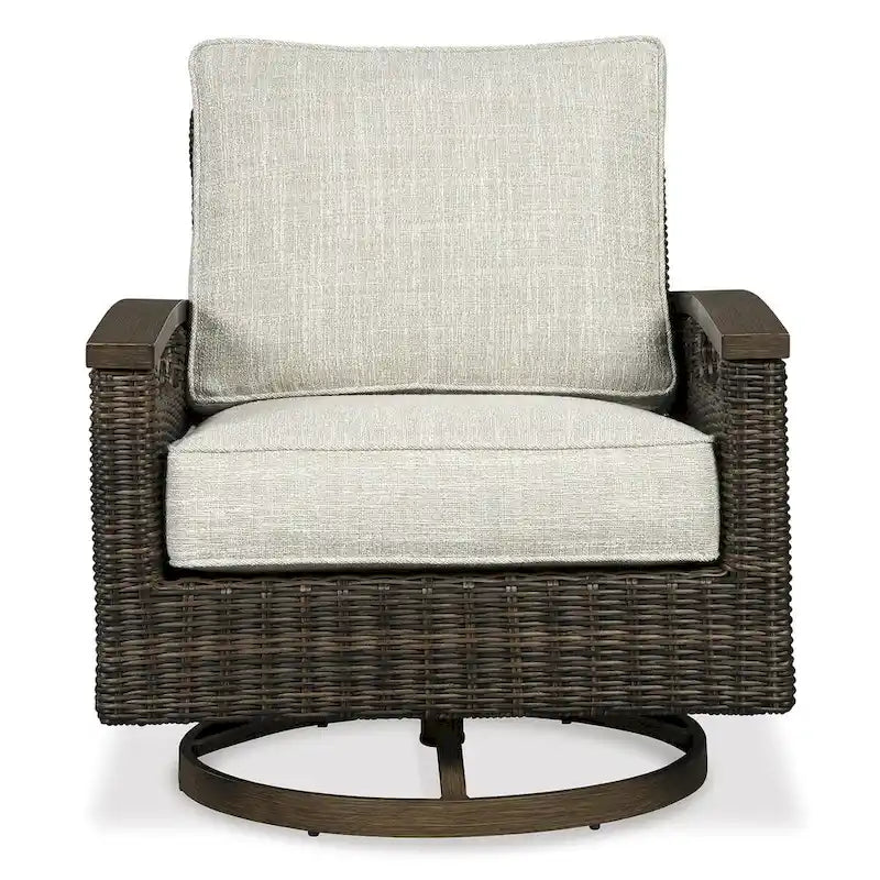 Signature Design by Ashley Rodeway South Brown 3-Piece Outdoor Package - 32W x 37D x 37H