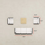 Galway 6pc Multi-Chair Seating Set