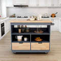 Rolling Kitchen Island Kitchen island Cart Spice Rack Kitchen Cart - 46.00L * 21.70W * 35.62H