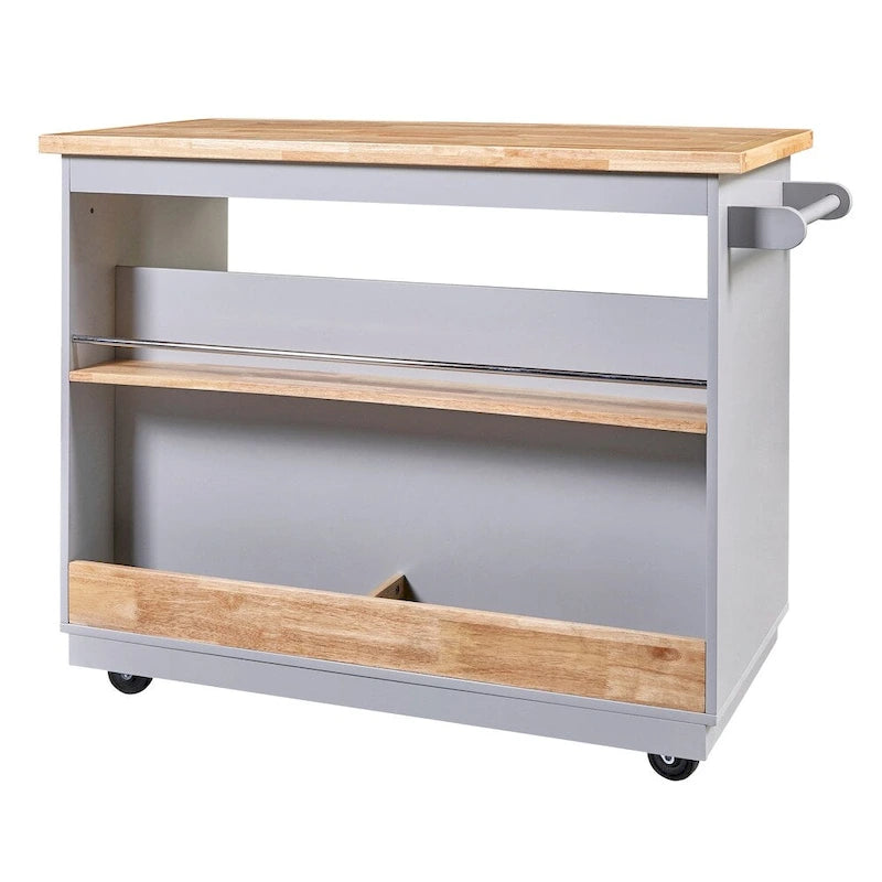Rolling Kitchen Island Kitchen island Cart Spice Rack Kitchen Cart - 46.00L * 21.70W * 35.62H