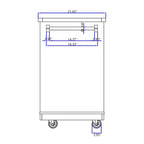 Rolling Kitchen Island Kitchen island Cart Spice Rack Kitchen Cart - 46.00L * 21.70W * 35.62H