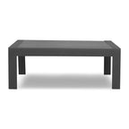 5-Pieces Aluminum Conversation Set Modern Grey Metal sectional Sofa with Dark Grey Cushions - 73x26x32