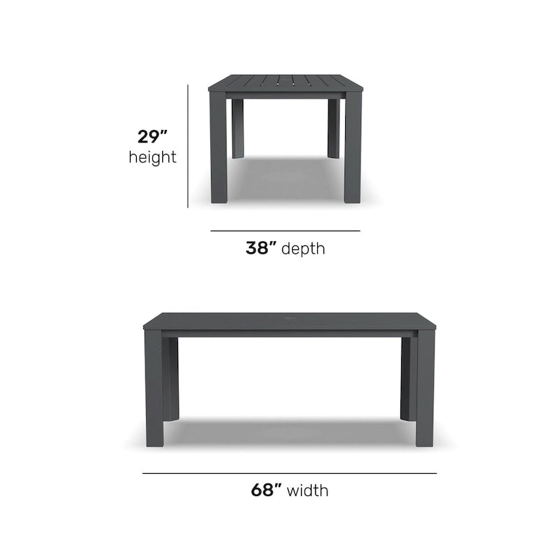 Grayton Rectangular Dining Table - 38 x 29 x 68