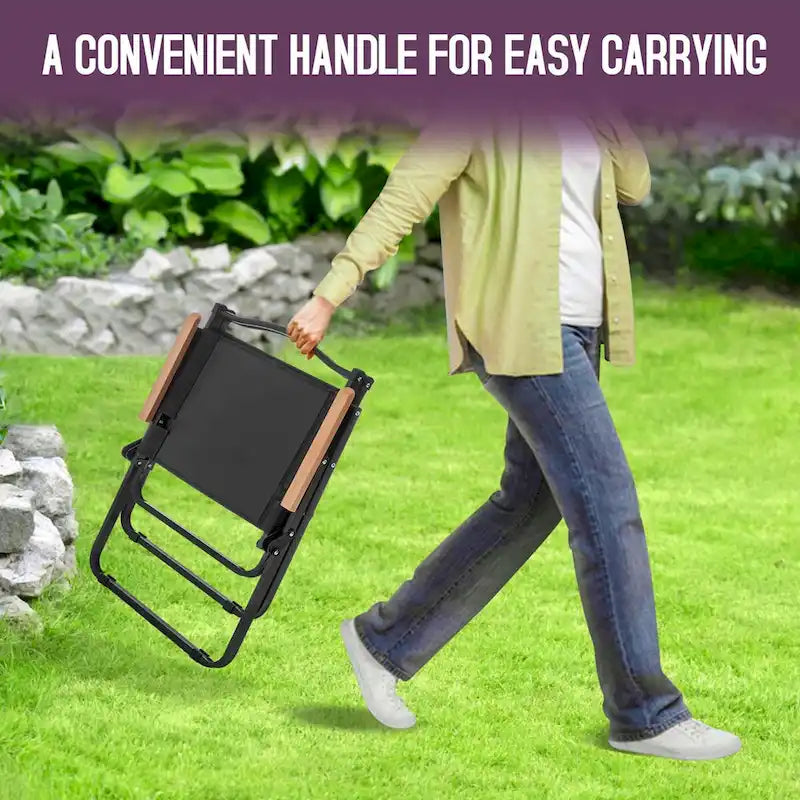 Portable Camping Chair, Lightweight Foldable Lawn Chair, Ultralight Backpacking Chair for Outdoor Camp, Hiking, Sport, Travel,