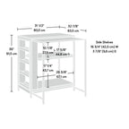Kitchen Island Baltic Oak/white
