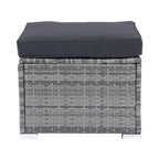 8 Piece Patio Sectional Wicker Rattan Outdoor Furniture Sofa Set with One Storage Box Under Seat