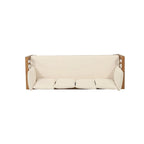 Outdoor Daybed Acacia Wood, Water-Resistant Cushions by Christopher Knight Home