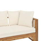 Outdoor Daybed Acacia Wood, Water-Resistant Cushions by Christopher Knight Home