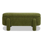 Hugo 49 Boucle Fully Upholstered Oval Storage Bench
