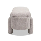 Hugo 49 Boucle Fully Upholstered Oval Storage Bench