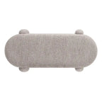 Hugo 49 Boucle Fully Upholstered Oval Storage Bench