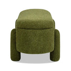 Hugo 49 Boucle Fully Upholstered Oval Storage Bench