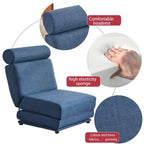 Single Sofa Chair Foldable Single Sofa Bed with Pillow