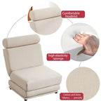 Single Sofa Chair Foldable Single Sofa Bed with Pillow