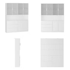 Modular Buffet and Display Cabinet - Modular Design in Pristine White