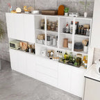 Modular Buffet and Display Cabinet - Modular Design in Pristine White