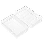 Clear Drawer Organizer Set for Office Storage