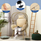 Egg chair with cushion