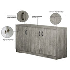 Saint Birch Alaska 3-Door Credenza Storage Cabinet