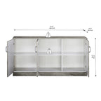 Saint Birch Alaska 3-Door Credenza Storage Cabinet