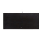 Two Door Glass Cabinet Glass Display Cabinet with 3 Shelves, Black