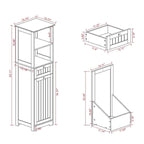 One-Drawer Tilt-Out Laundry Sorter Cabinet